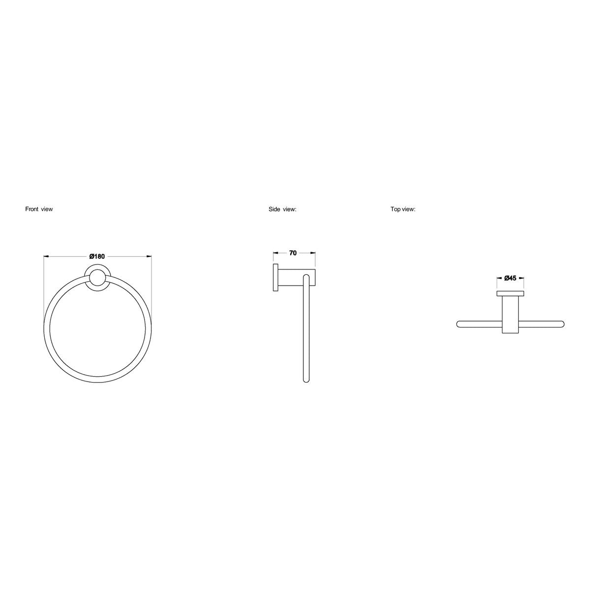Brodware City Plus Towel Ring