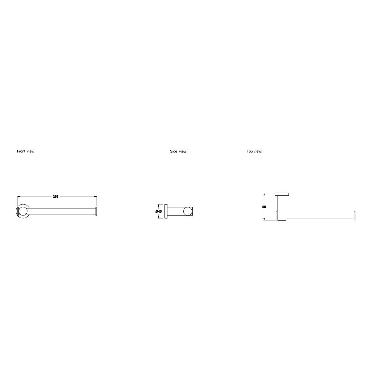 Brodware City Plus Double Toilet Roll Holder | Hand Towel Holder