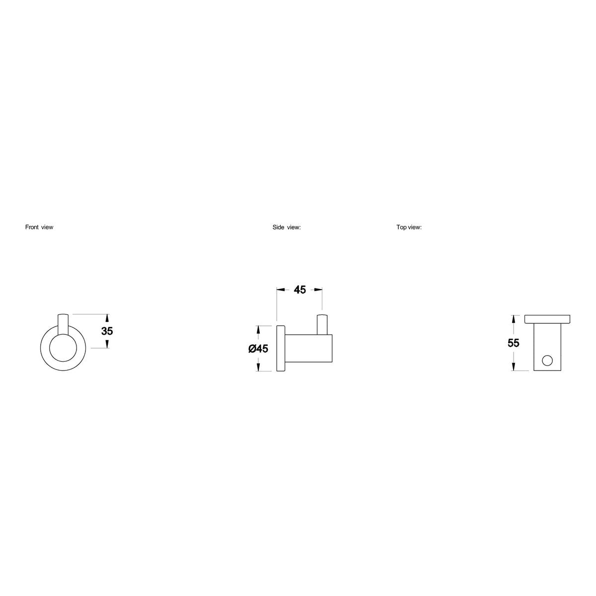 Brodware City Plus Robe Hook