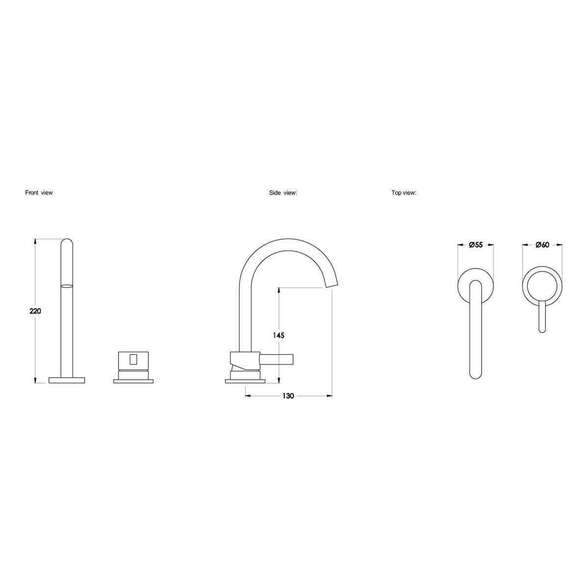Brodware City Que Basin Mixer Set