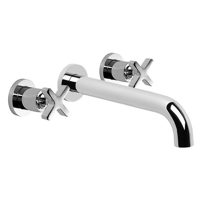Brodware City Que 200mm Wall Set, Cross Handle