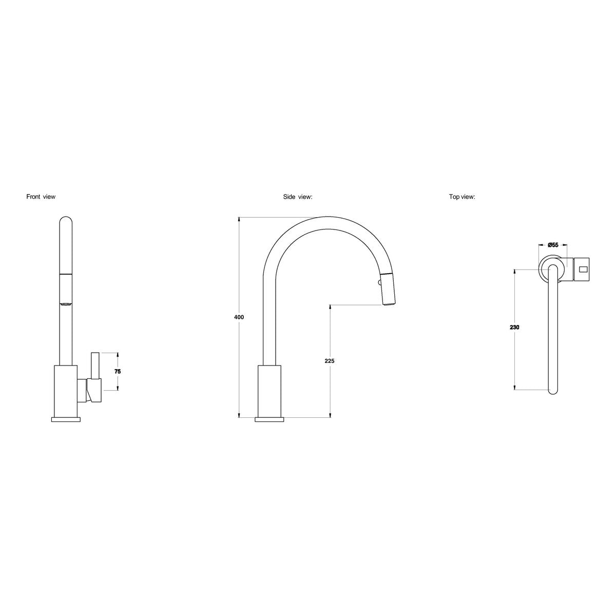 Brodware City Que Pullout Kitchen Mixer
