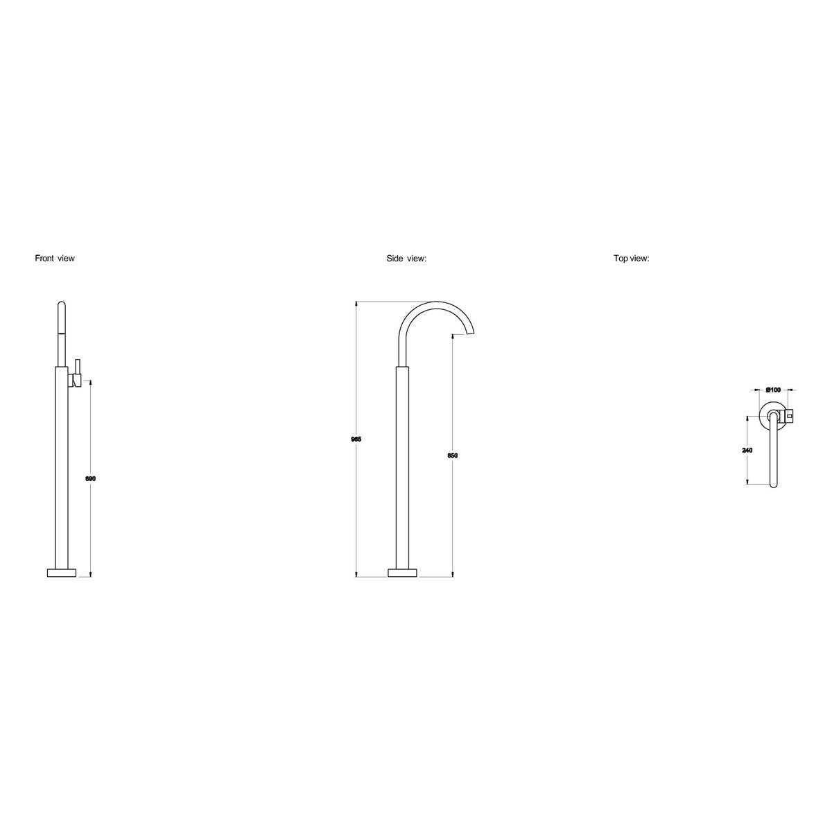 Brodware City Que Bath Mixer