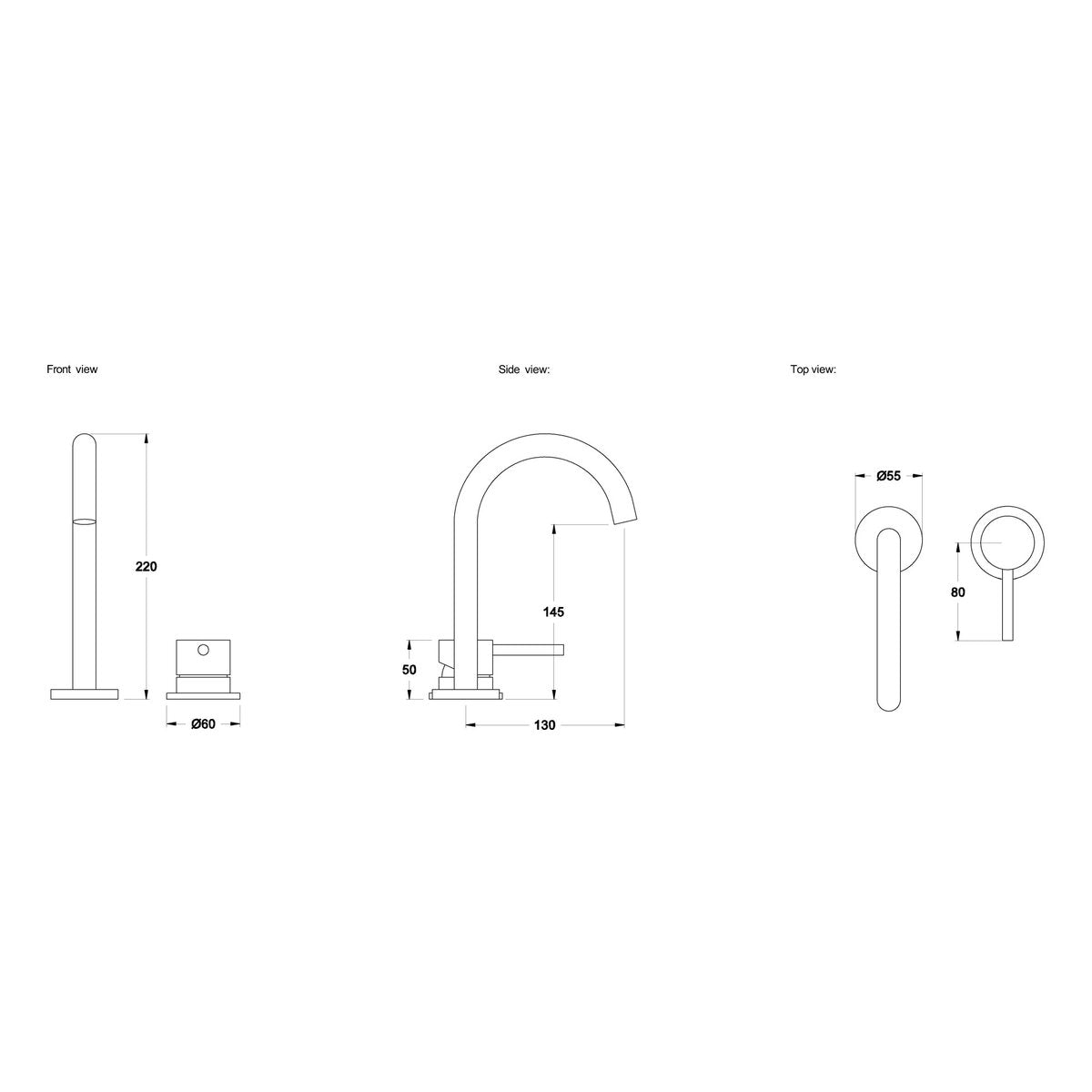 Brodware City Stik Basin Mixer Set