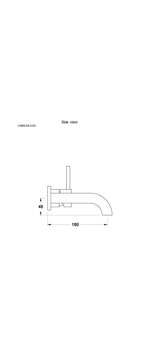 Brodware City Stik 150mm Wall Mixer Set