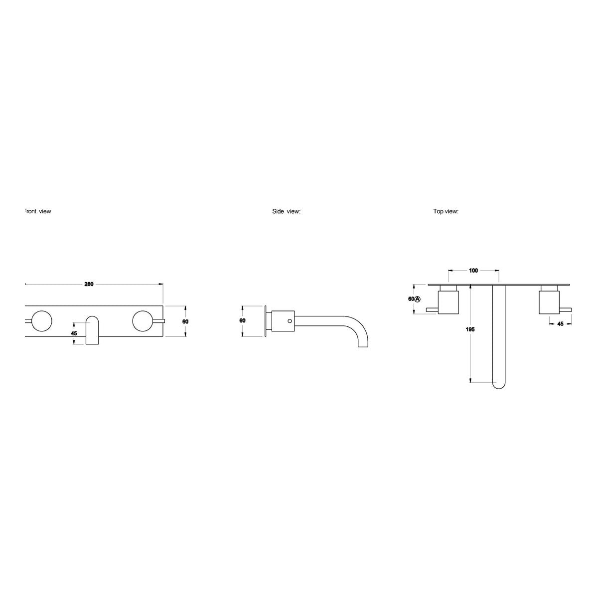 Brodware City Stik 200mm Wall Set III
