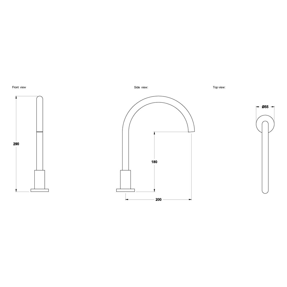 Brodware City Stik Bath Spout I