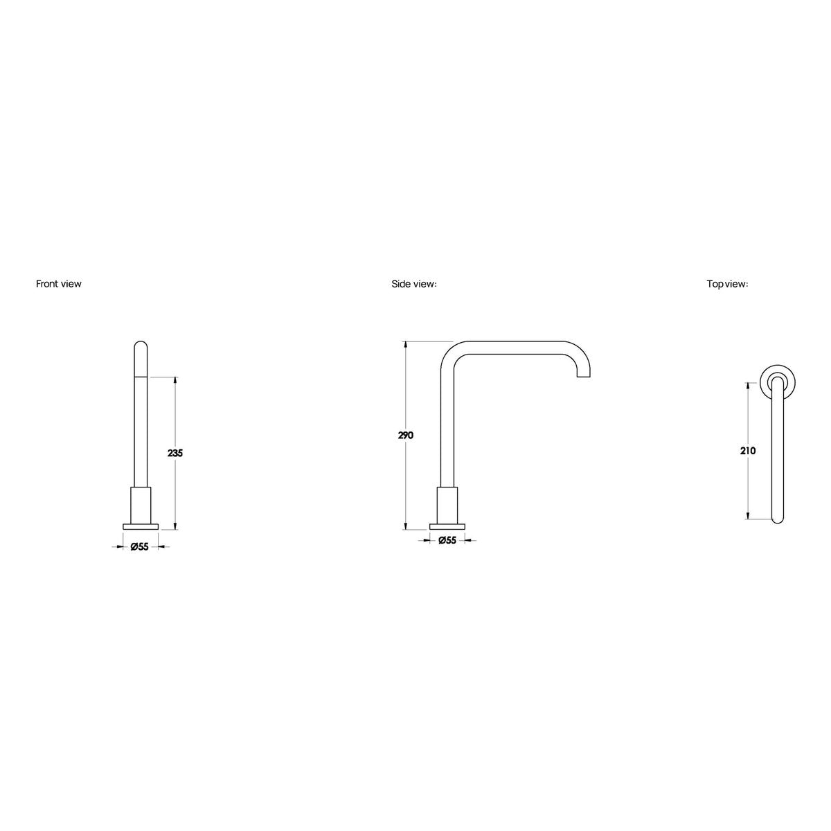 Brodware City Stik Bath Spout II