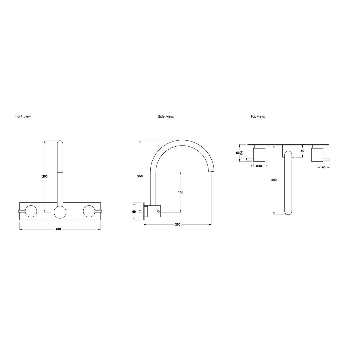 Brodware City Stik 230mm Wall Set I