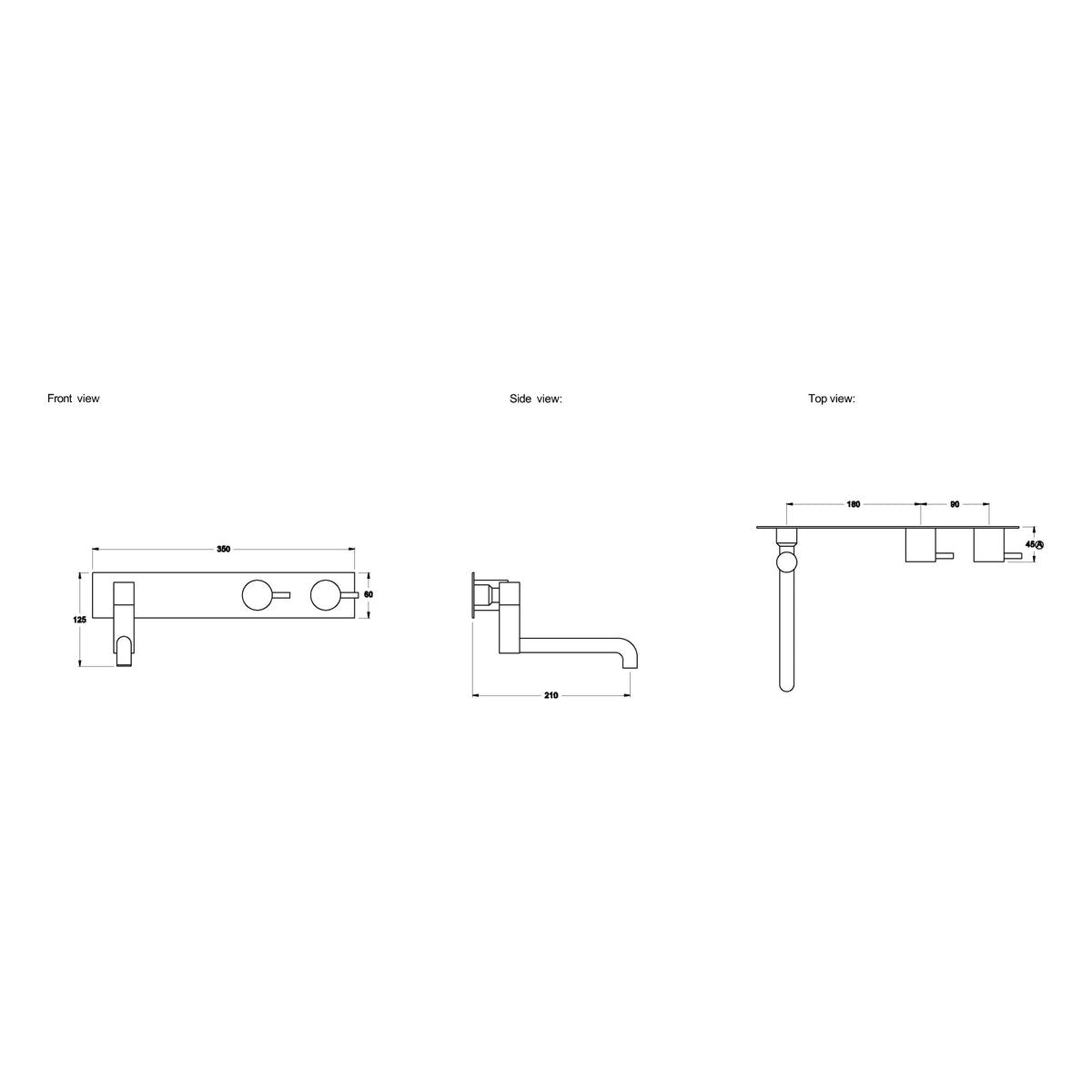 Brodware City Stik 210mm Wall Set III
