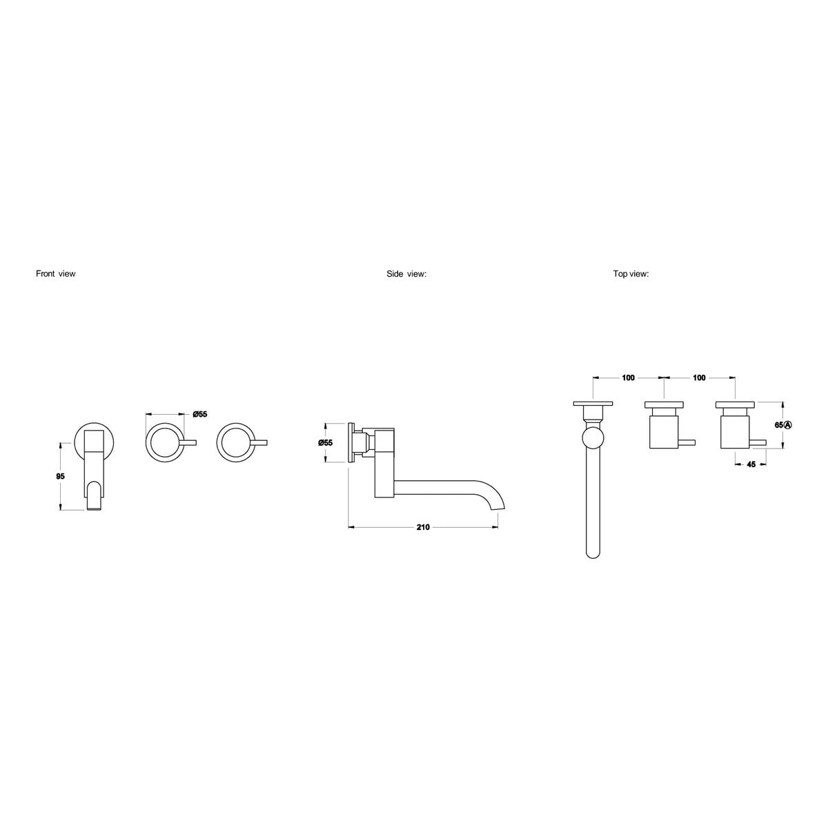 Brodware City Stik 210mm Wall Set V