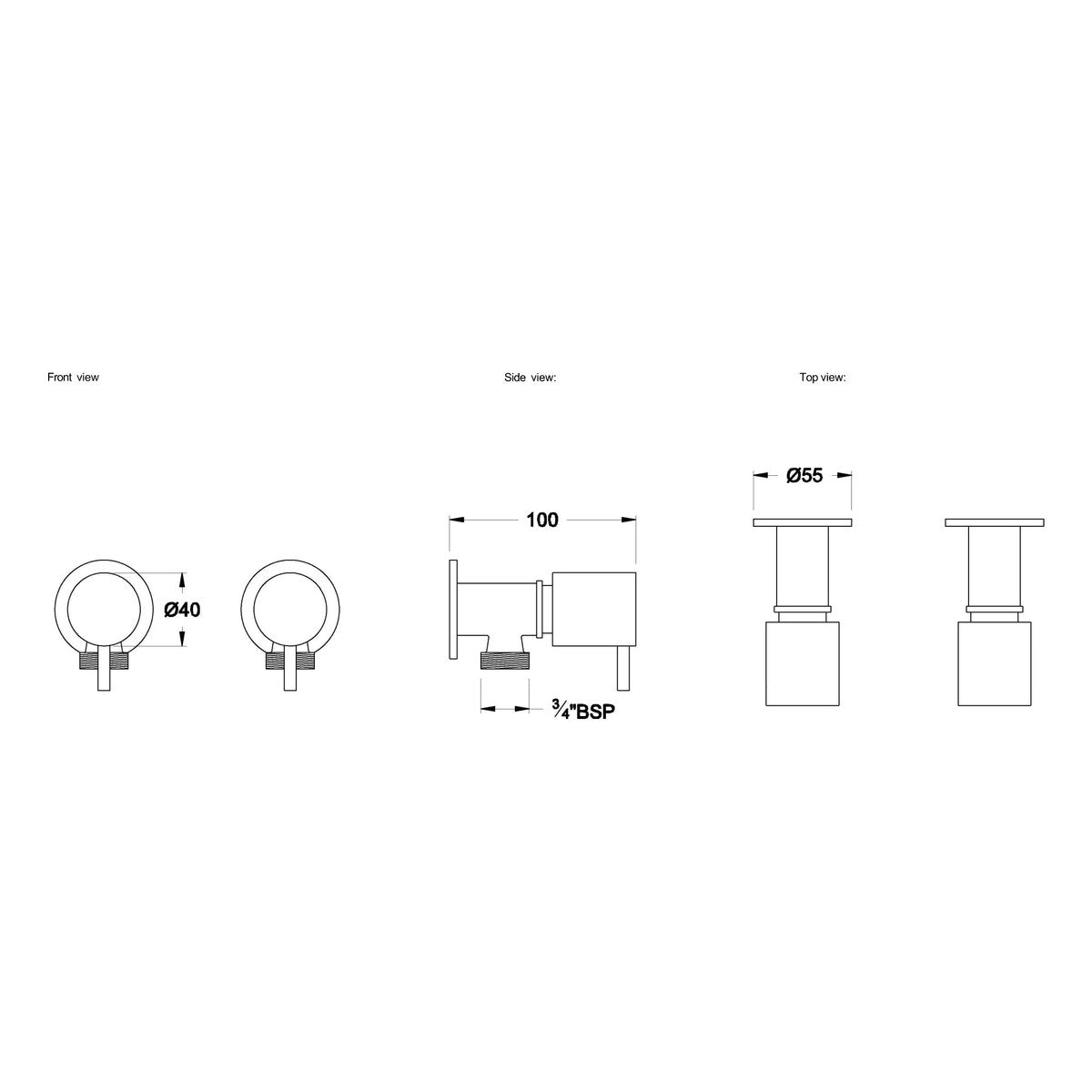 Brodware City Stik Washing Machine Taps
