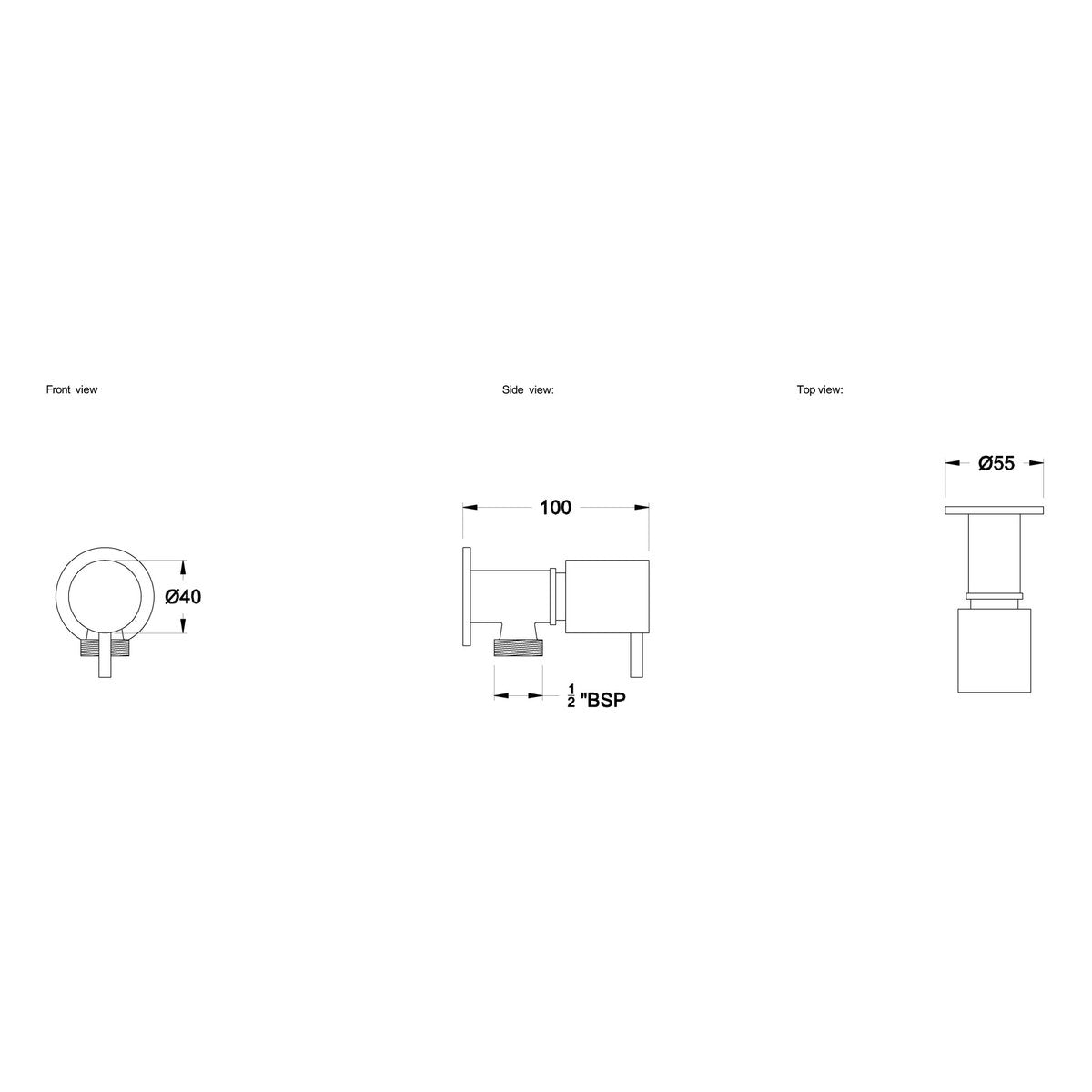 Brodware City Stik Cistern Tap