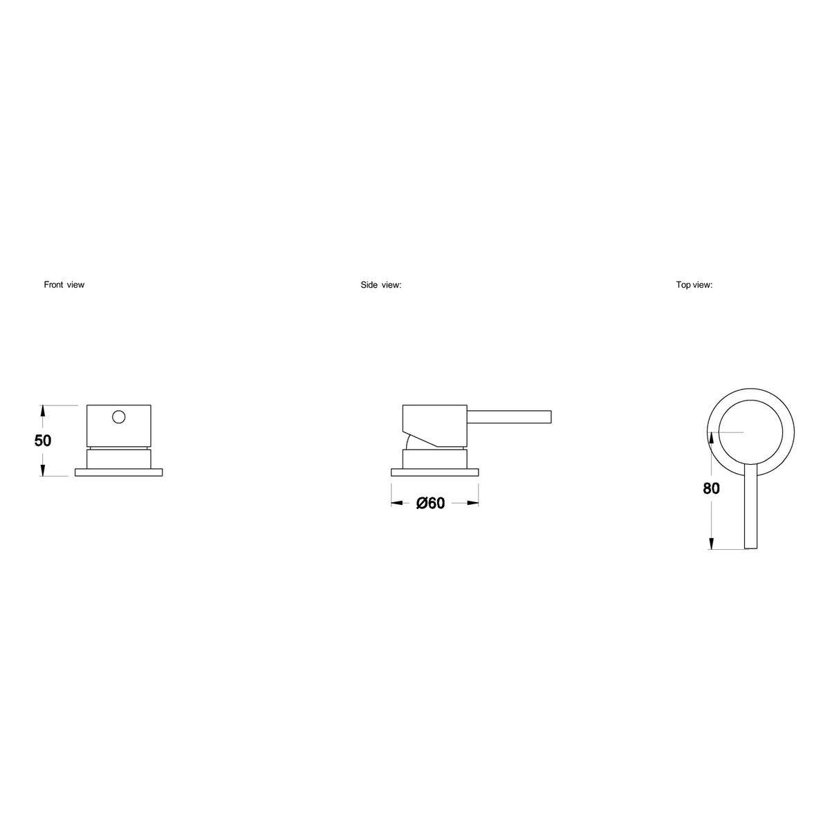 Brodware City Stik Hob Mixer, Extended Lever