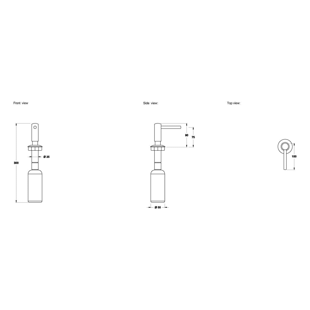 Brodware City Stik 500ml Soap Dispenser