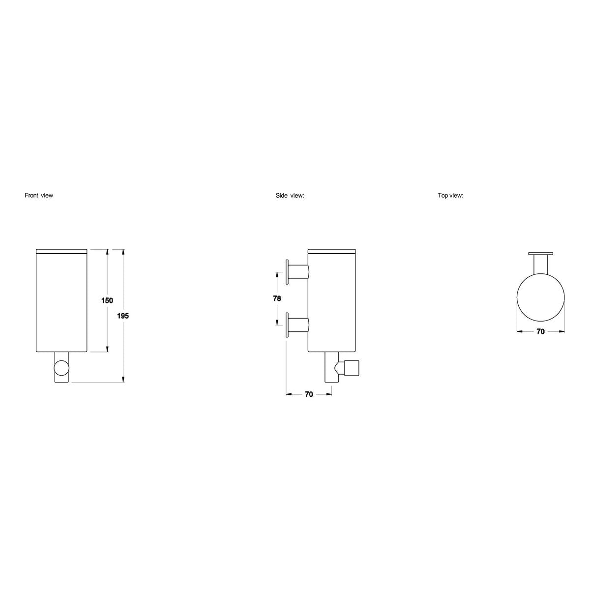 Brodware City Stik 750ml Soap Dispenser