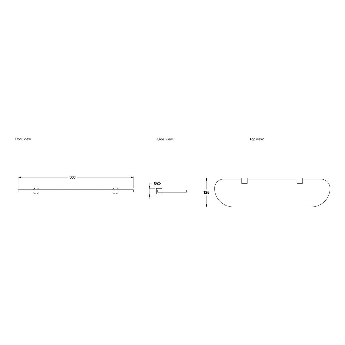 Brodware City Stik Glass Shelf