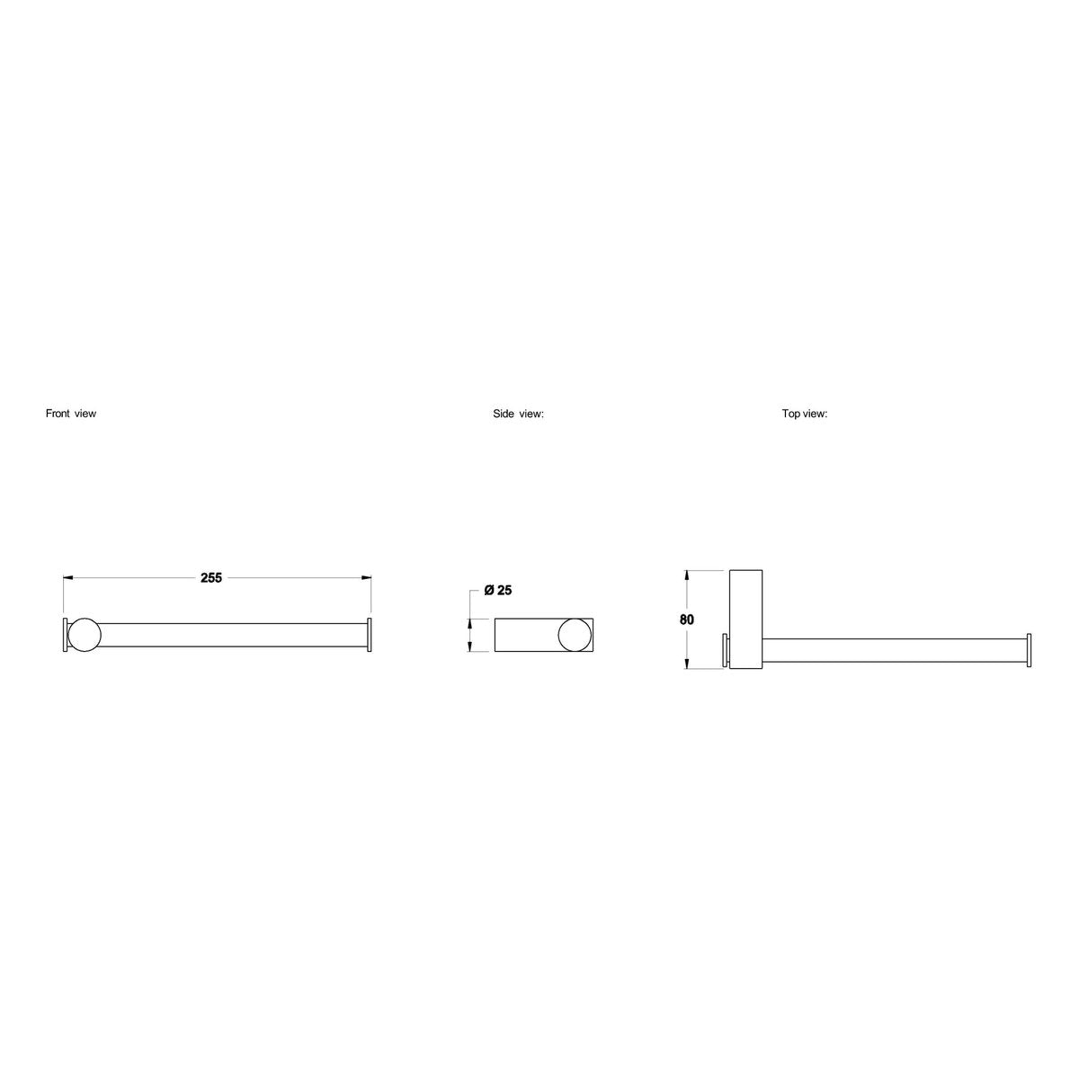 Brodware City Stik Double Toilet Roll Holder | Hand Towel Holder