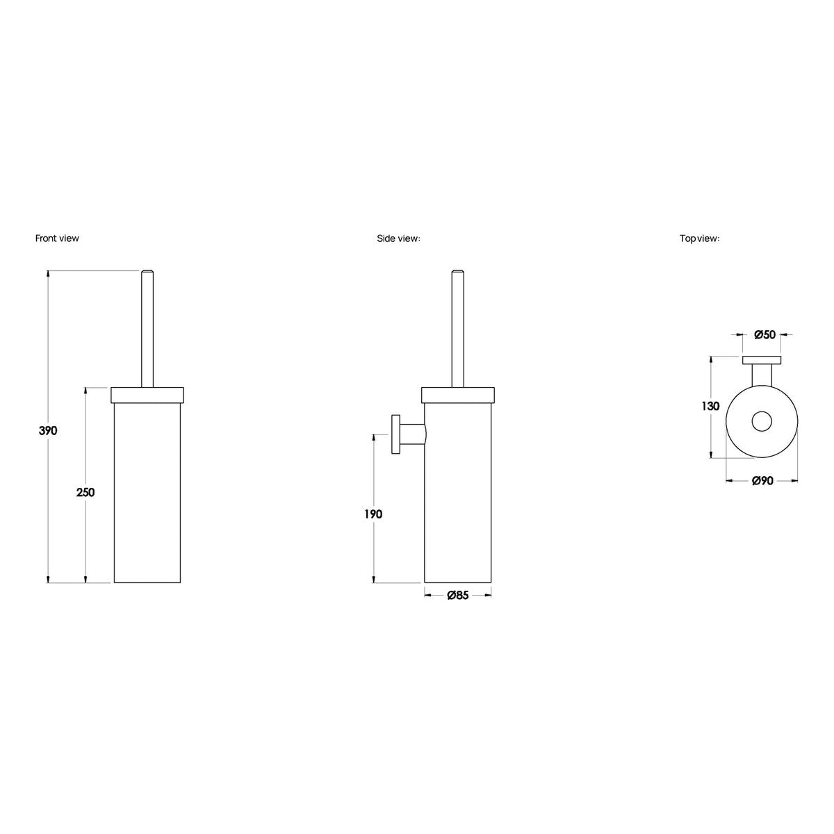 Brodware City Stik Toilet Brush Holder