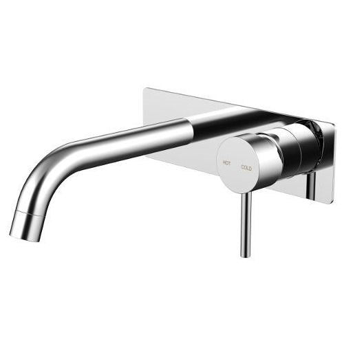 Cioso Wall Basin Mixer with Plate Pin Down Chrome