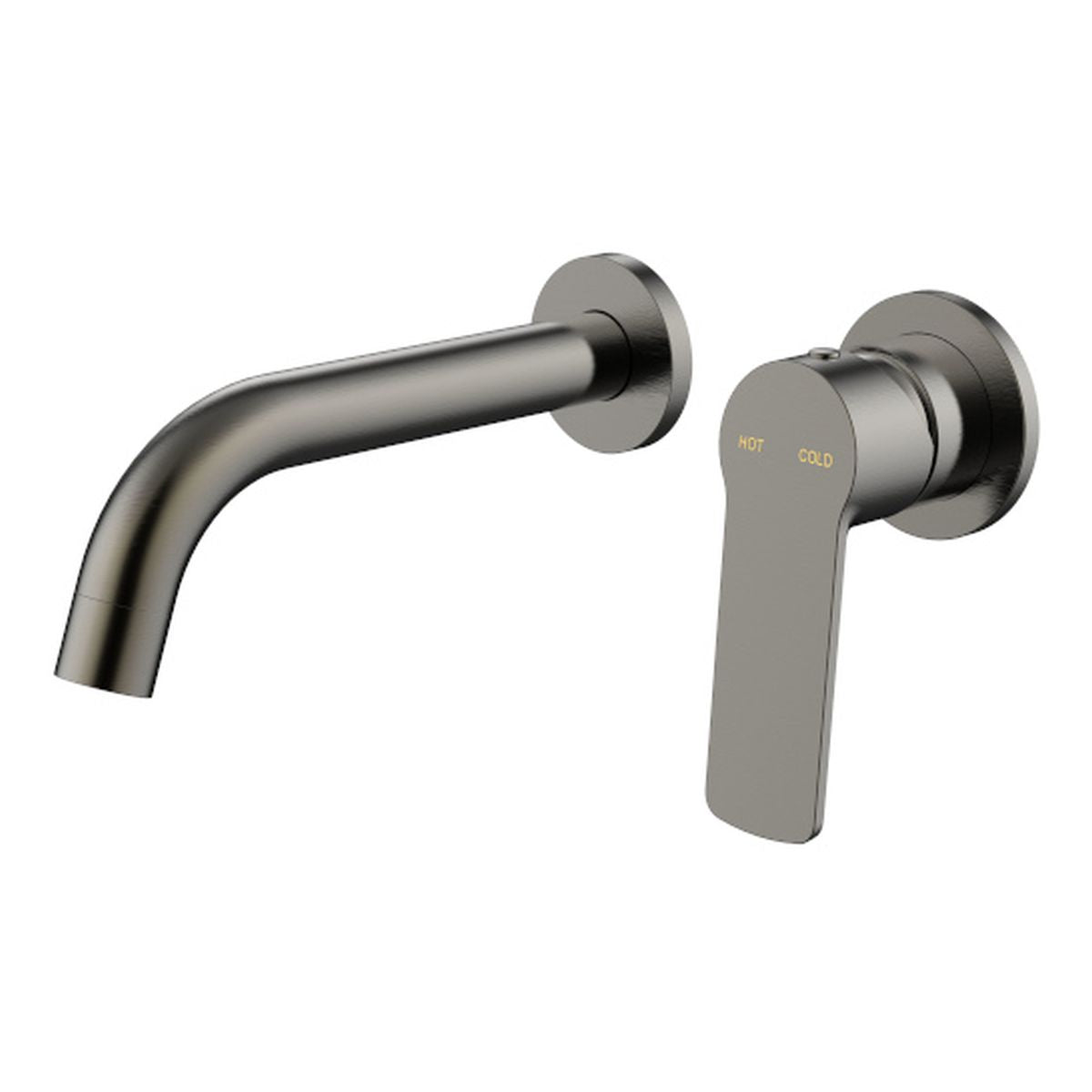 Millennium Cioso Wall Basin Mixer with Akemi Handle, Gun Metal