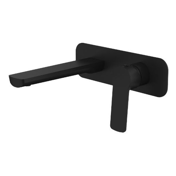 Akemi Wall Basin Mixer Trim Kit, Matte Black