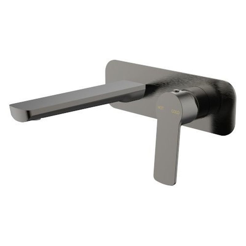 Akemi Wall Basin Mixer - Gun Metal