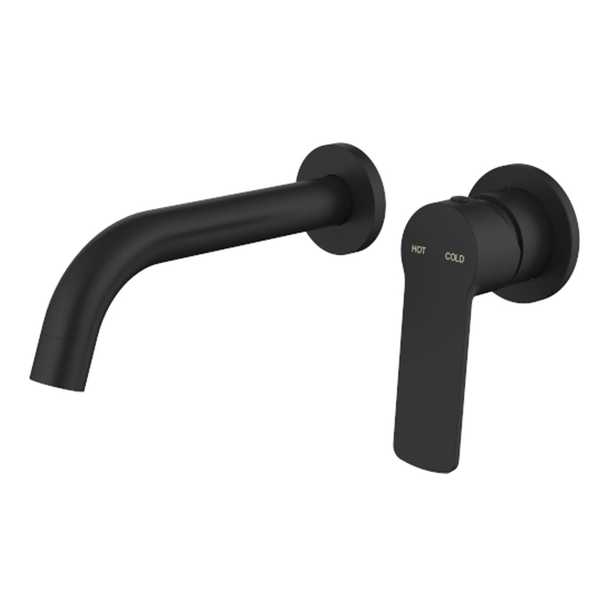 Millennium Cioso Wall Basin Mixer with Akemi Handle, Matte Black