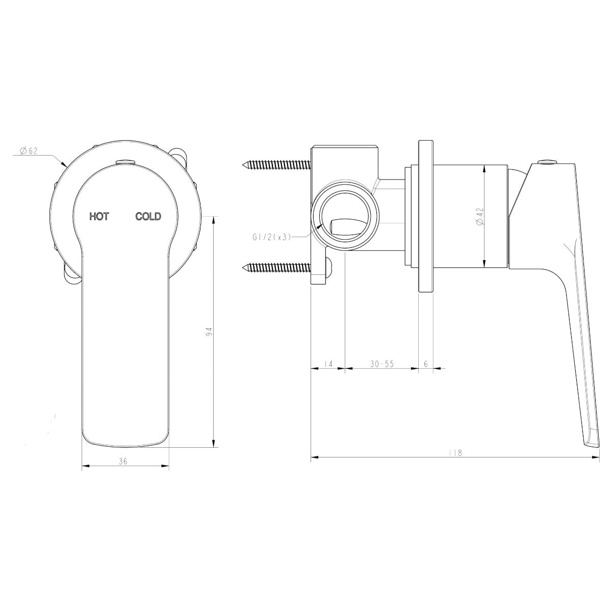 Akemi SP Shower Mixer Chrome