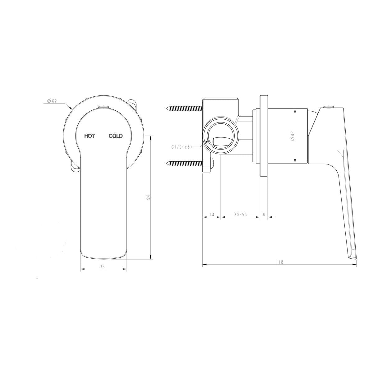 Akemi SP Shower Mixer Chrome