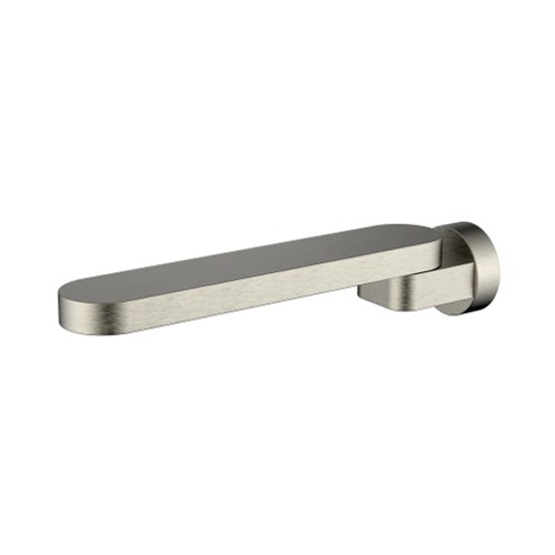 Kiato Swivel Bath Spout 225mm Brushed Nickel