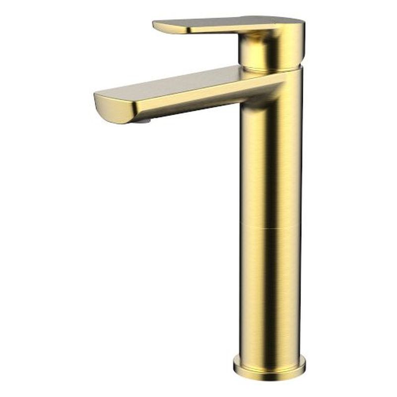 Akemi Extended Basin Mixer - Modern Brass