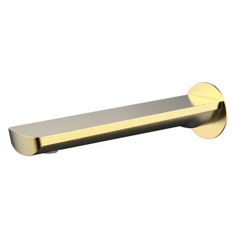 Akemi Bath Spout 180mm - Modern Brass