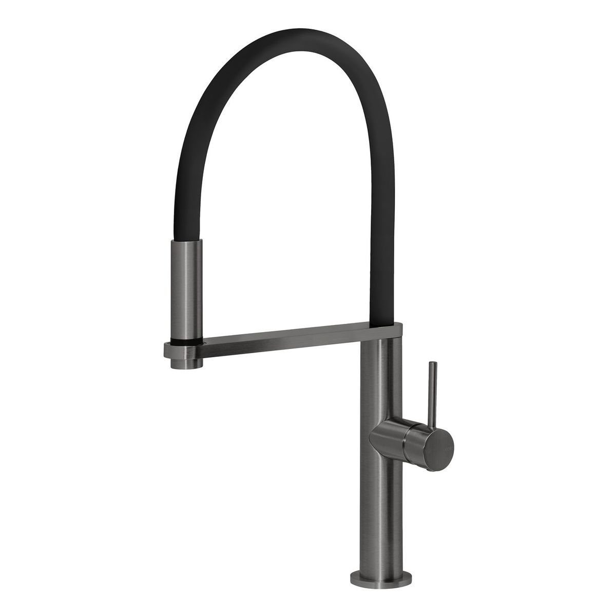Blix Flexible Hose Sink Mixer, Lead Free - Brushed Carbon