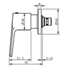 Akemi Wall Top Assemblies - Gun Metal