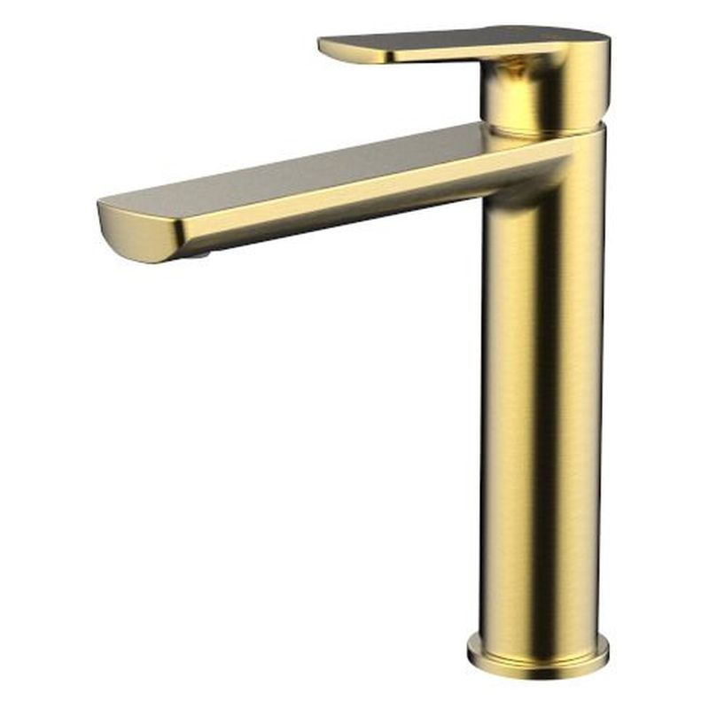 Akemi Mid Rise Vessel Mixer - Modern Brass