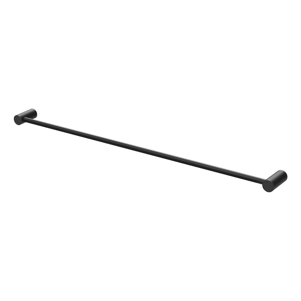 Vivid Slimline Single Towel Rail 800mm - Matte Black