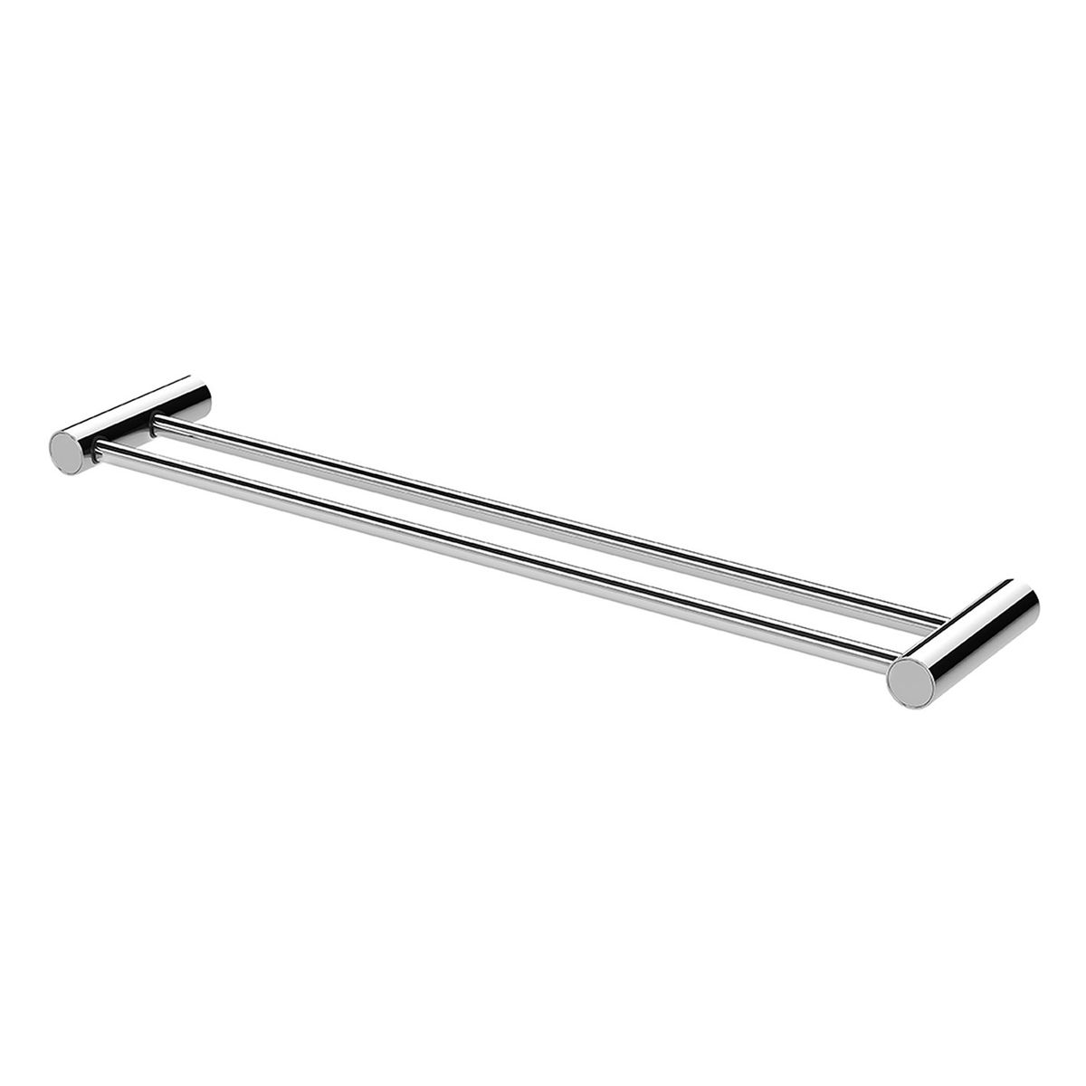 Vivid Slimline Double Towel Rail 600mm - Chrome
