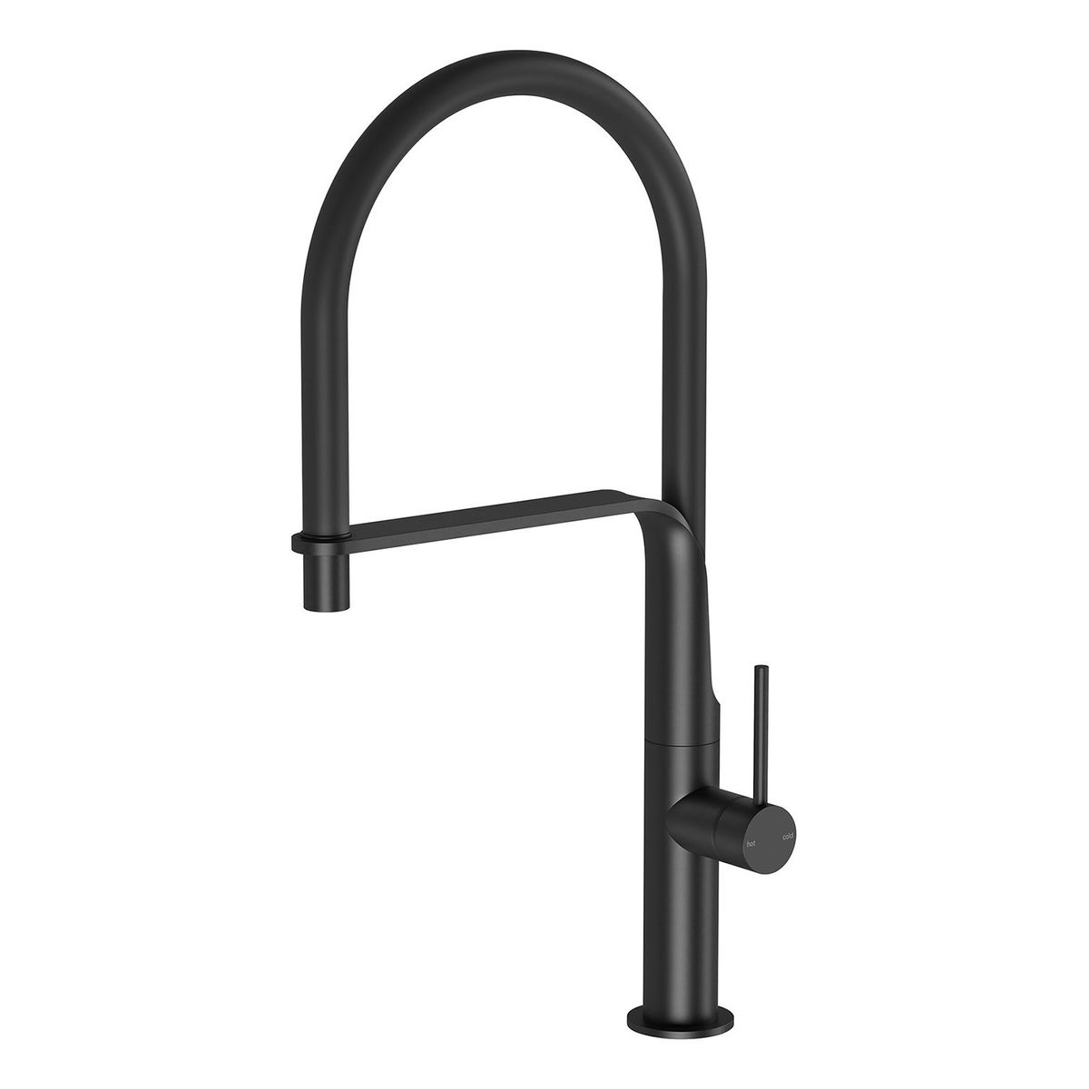 Vido Flexible Hose Sink Mixer - Matte Black