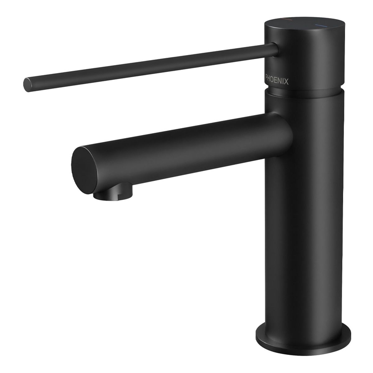 Vivid Slimline Basin Mixer with Extended Lever - Matte Black