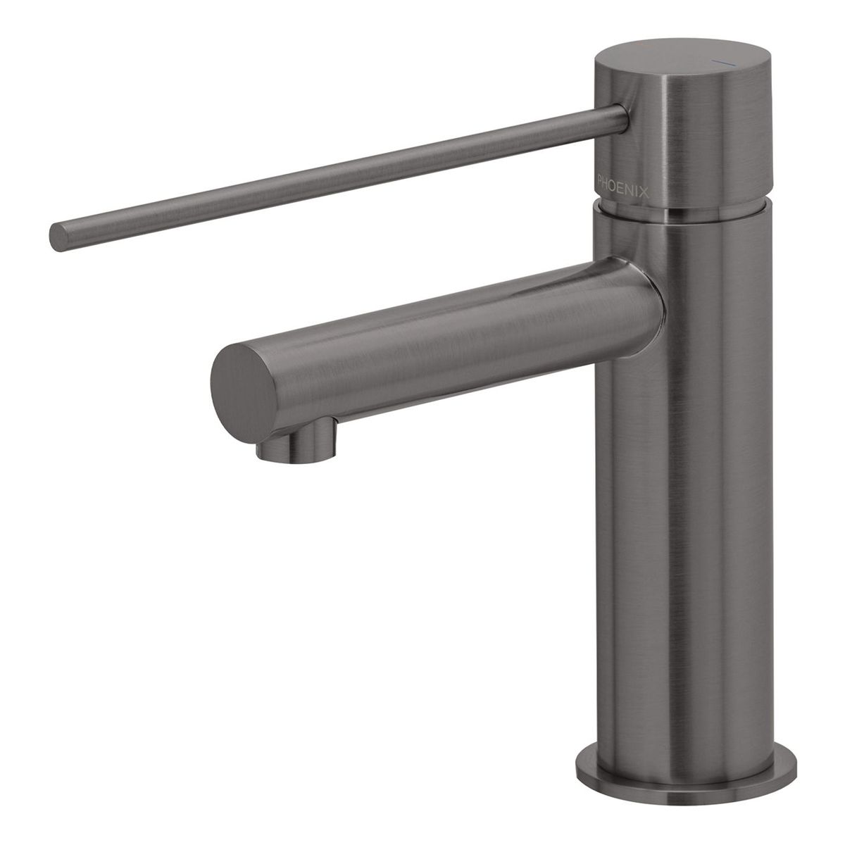 Phoenix Vivid Slimline Basin Mixer with Extended Lever, Lead Free - Brushed Carbon
