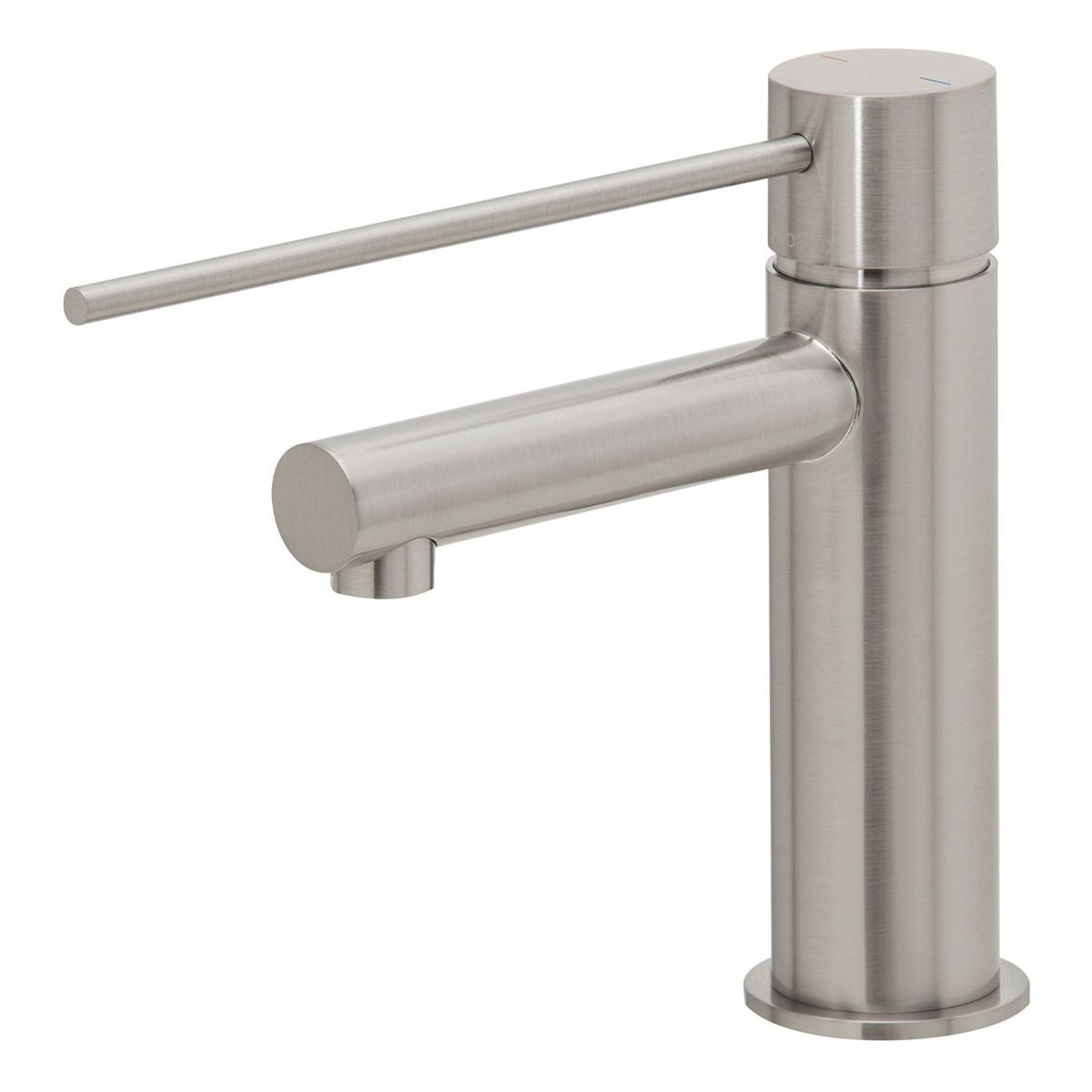 Vivid Slimline Basin Mixer with Extended Lever - Brushed Nickel