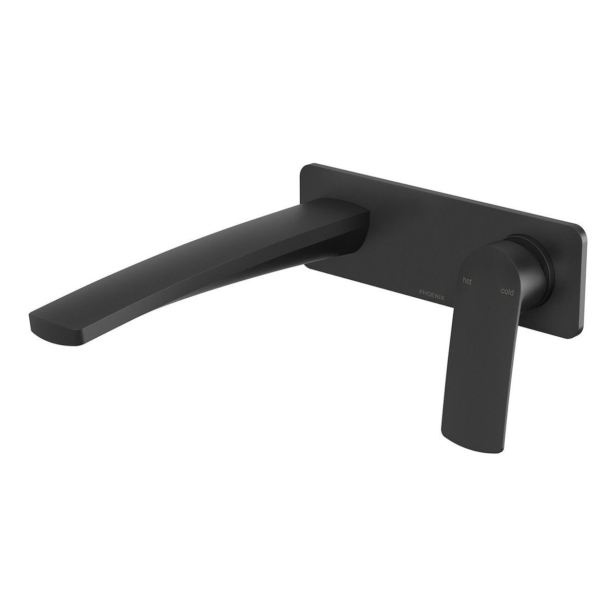 Phoenix Mekko SwitchMix Wall Basin/Bath Mixer Set 200mm (Complete Kit), Lead Free, Matte Black