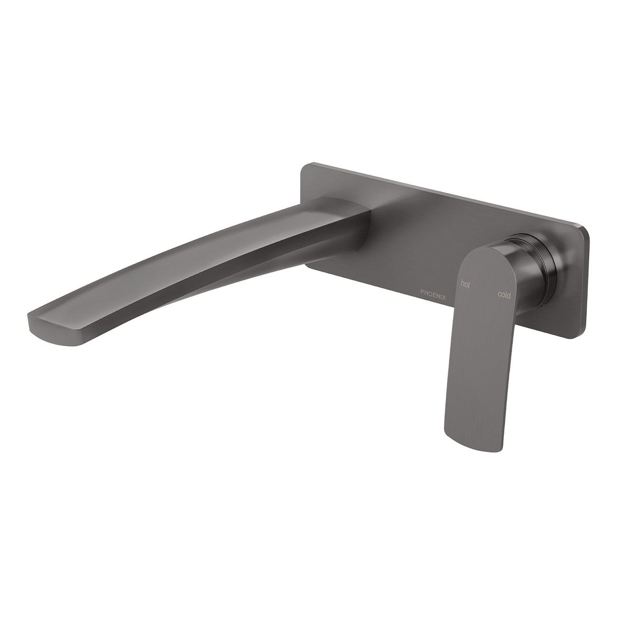 Phoenix Mekko SwitchMix Wall Basin / Bath Mixer Set 200mm (Fit-Off Kit Only), Lead Free - Brushed Carbon