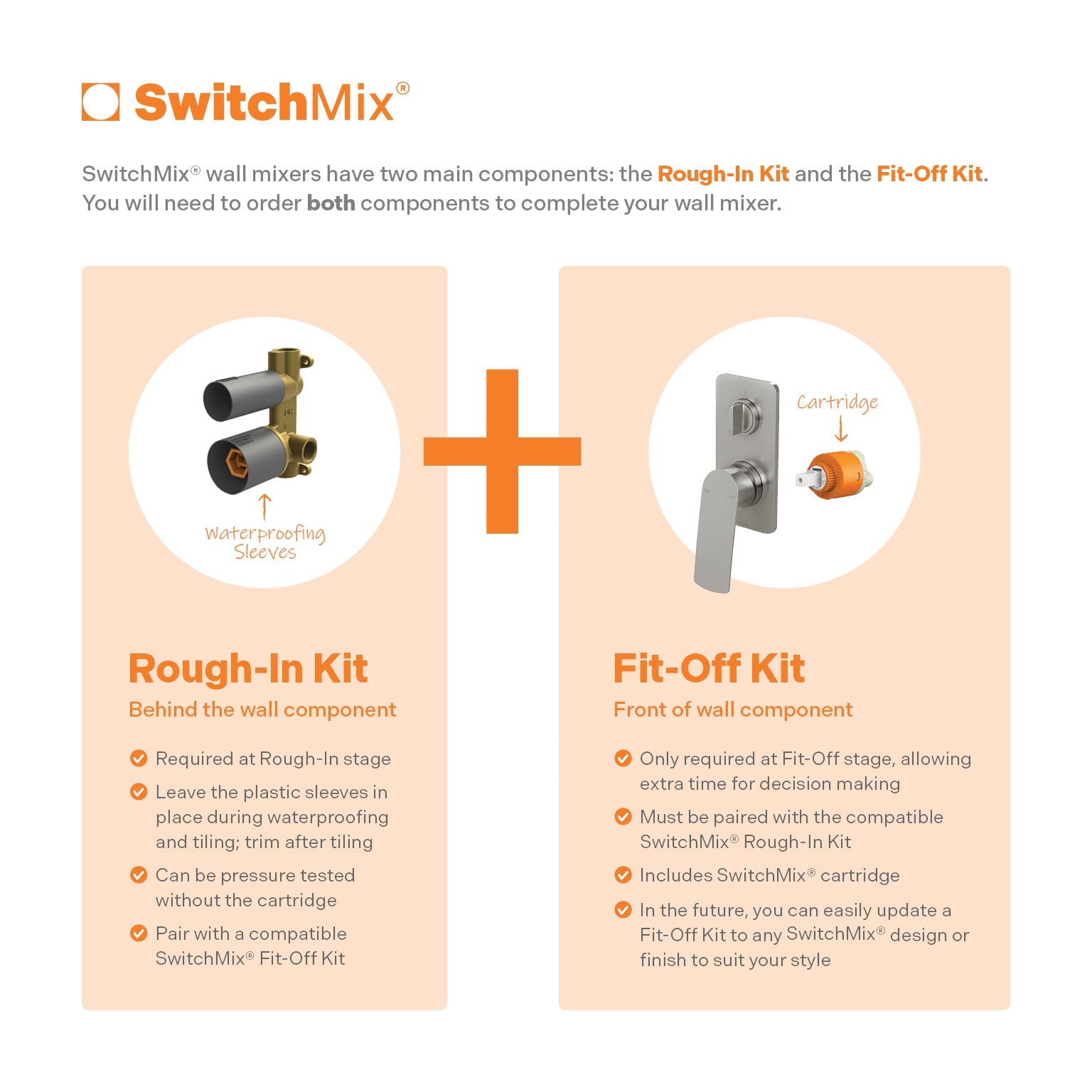 Phoenix Mekko SwitchMix Shower/Bath Diverter Mixer (Fit-Off Kit Only), Lead Free, Brushed Nickel