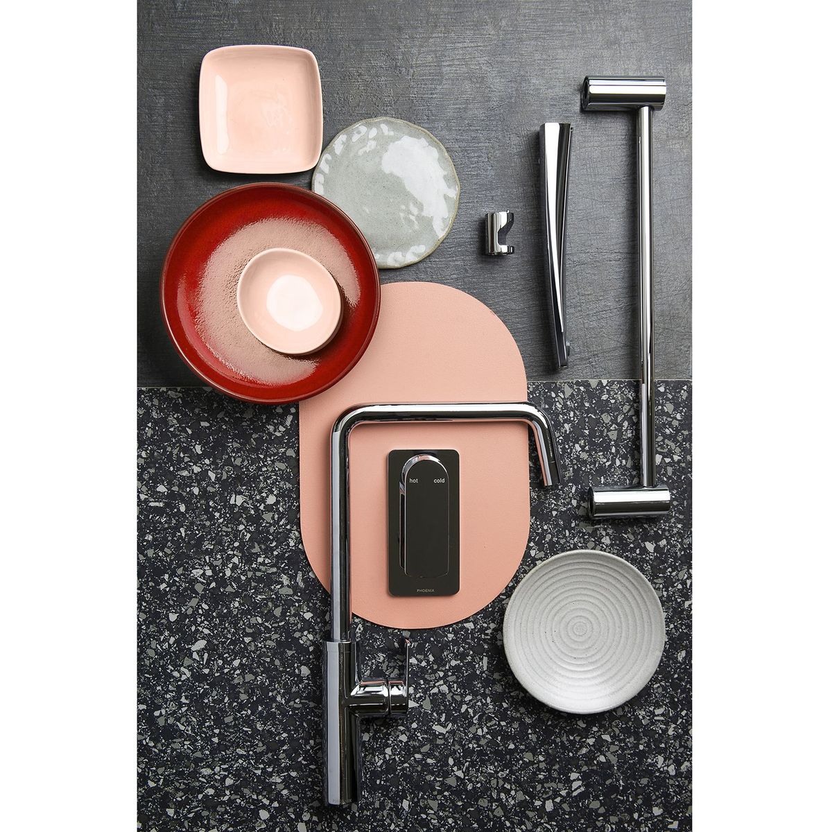 Mekko Sink Mixer 190mm Squareline - Chrome