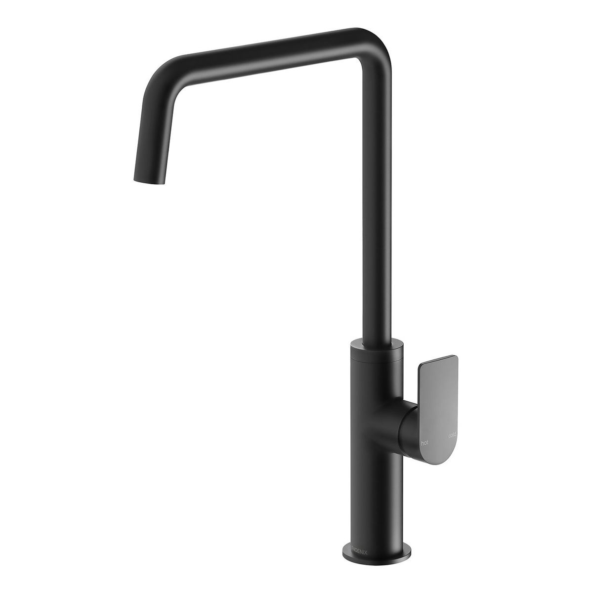 Phoenix Mekko Sink Mixer 190mm Squareline, Lead Free - Matte Black