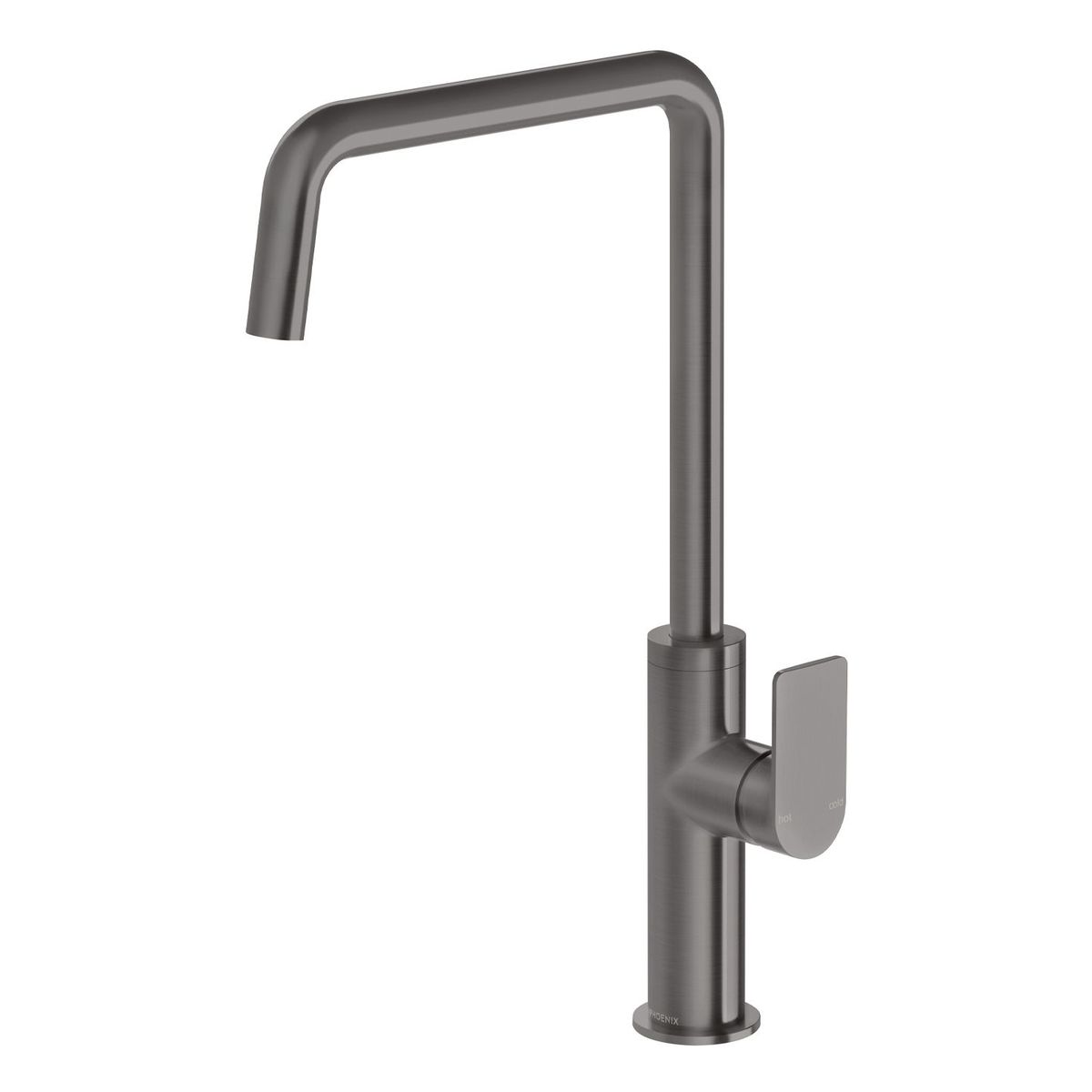 Mekko Sink Mixer 190mm Squareline - Brushed Carbon - Lead Free