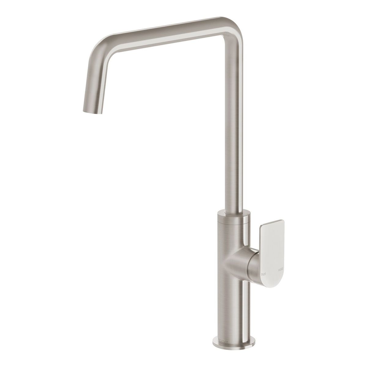 Mekko Sink Mixer 190mm Squareline - Brushed Nickel
