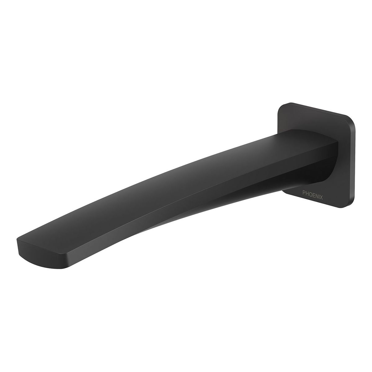 Mekko Wall Bath Outlet 200mm - Matte Black